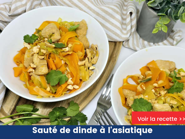 Sauté de dinde à l'asiatique
